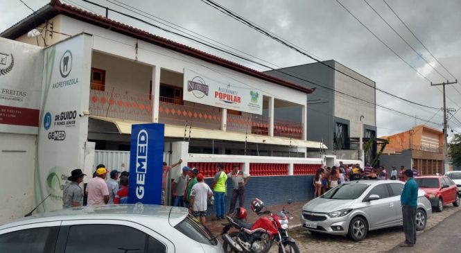 Restaurante Popular de Pau dos Ferros mantém filas e aglomerações