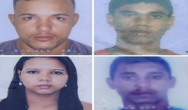 Quatro pessoas foram executadas na madrugada desta terça-feira (02), entre elas uma mulher de 19 anos
