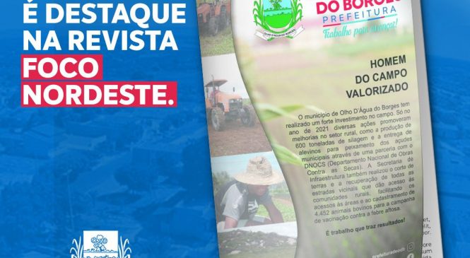 Olho D’água do Borges é destaque na Revista Foco Nordeste