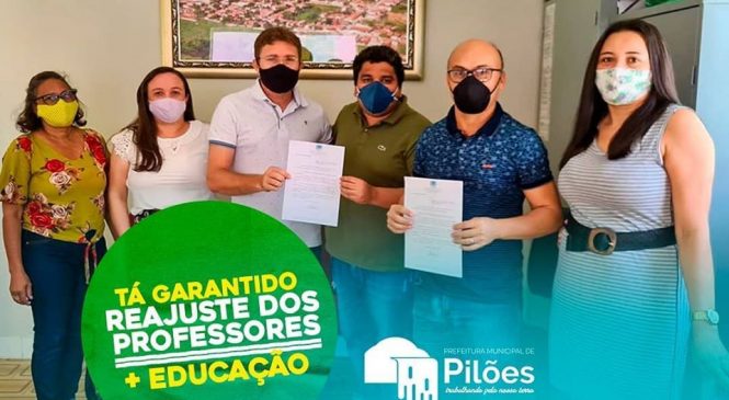 A Gestão Dr. Sabino através da Prefeitura de Pilões/RN, sancionou o reajuste do piso dos professores da rede Municipal