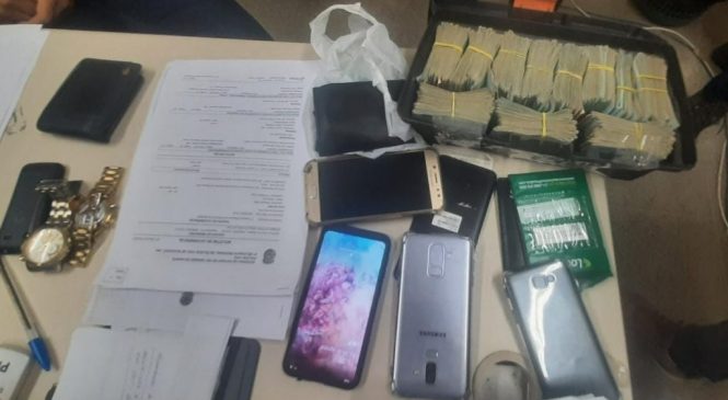 Trio aplica golpe em Mossoró, rouba R$ 105 mil, mas acaba preso ao tentar fugir do RN