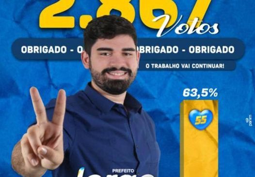 Jorge Fernandes é reeleito com 2.867 votos na cidade de Antônio Martins/RN