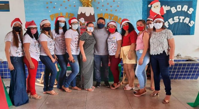 Em Antônio Martins/RN, professoras da Escola Infantil Aldeniza Nunes de Carvalho Oliveira realizam “Natal da Saudade” dos alunos da Educação Infantil