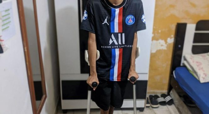 Jovem pauferrense, com doença no fêmur, está realizando uma vaquinha virtual para fazer o seu tratamento