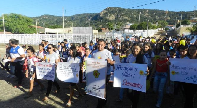Município de João Dias se mobiliza no Dia Nacional de Combate ao Abuso e a Exploração Sexual de Crianças e Adolescentes.