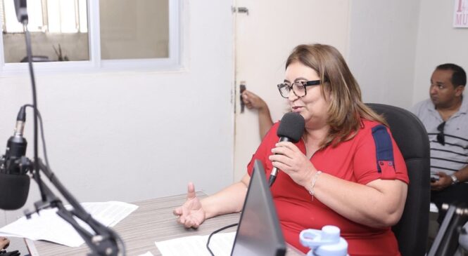 Prefeita Maria Elce de Major Sales participa de programa de rádio para lançar oficialmente festival de caboclos 2023
