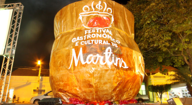Festival Gastronômico e Cultural de Martins/RN, acontece entre 12 e 14 de julho em 2019