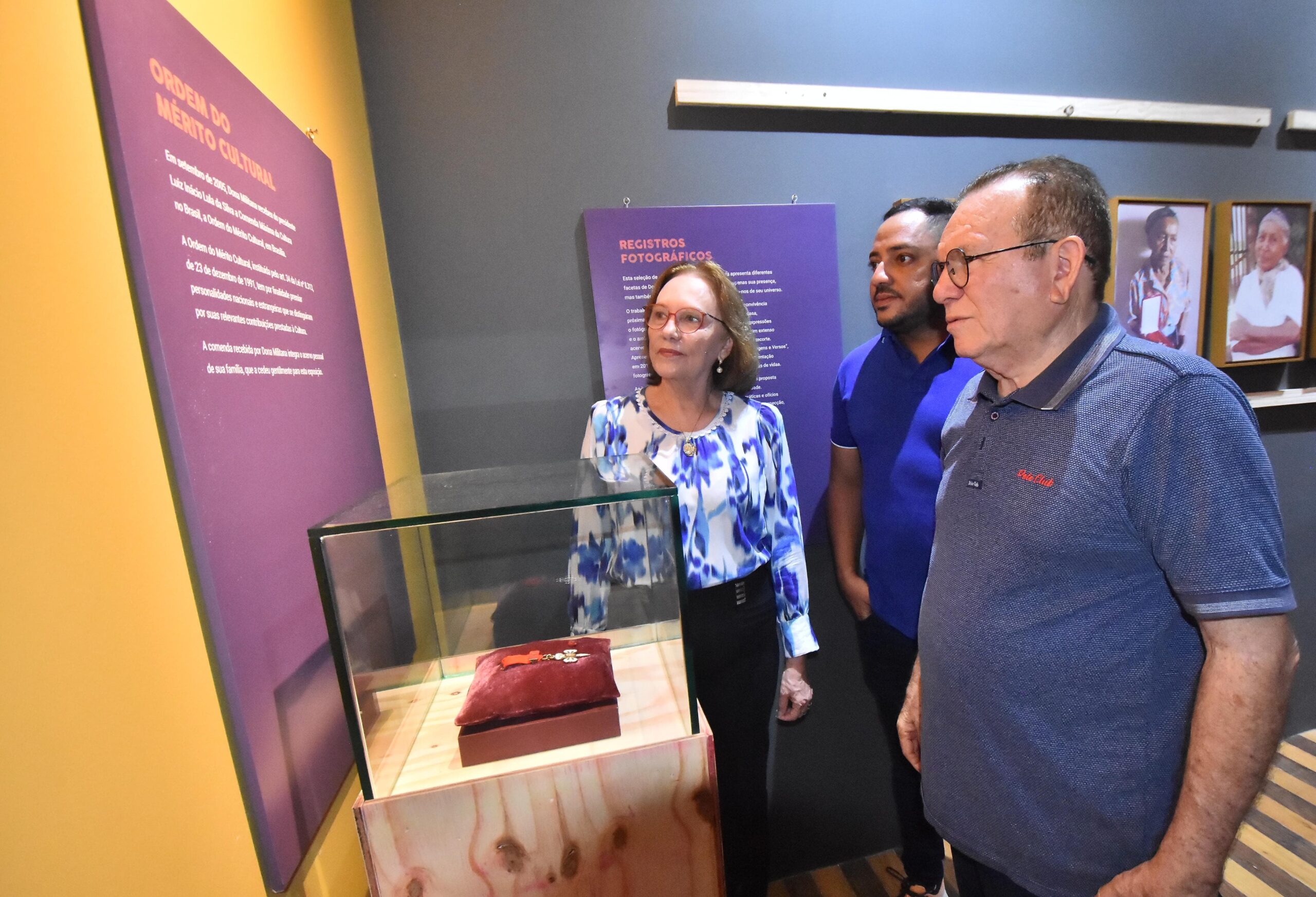 Senadora Zenaide prestigia exposição em homenagem aos 100 anos de Dona Militana na Pinacoteca