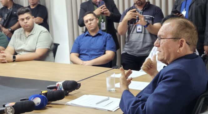 Prefeito Jaime Calado apresenta déficit herdado de R$ 220 milhões, faz balanço dos seis primeiros meses de gestão e sanciona plano de recuperação fiscal e econômico