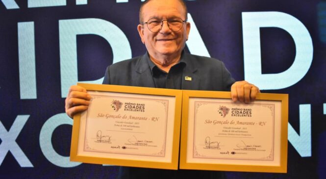 São Gonçalo do Amarante é destaque no Prêmio Band Cidades Excelentes 2025: primeiro lugar em gestão fiscal e sustentabilidade