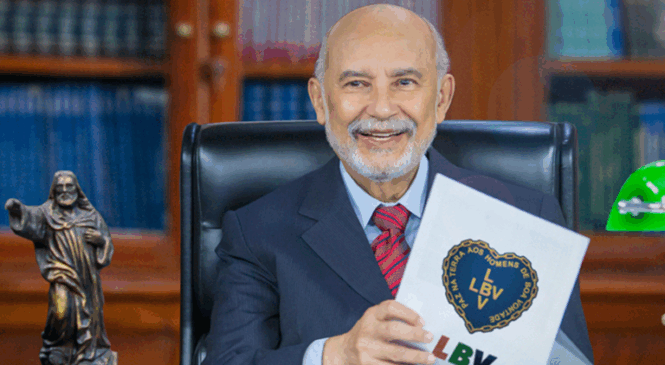 Morre Paiva Netto, da LBV. Entidade beneficiete que atua em prol das famílias de baixa renda.