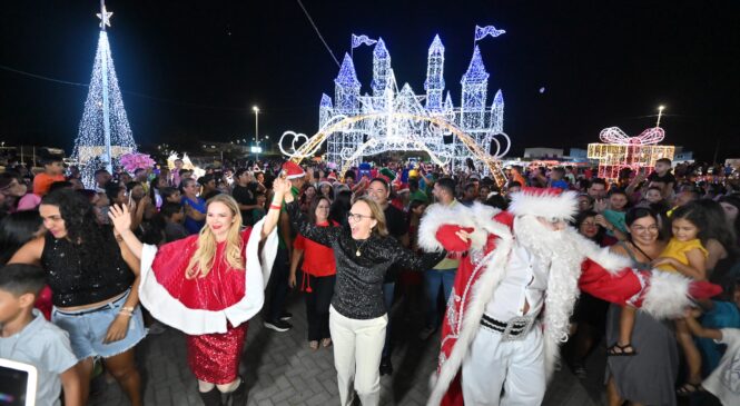 Projeto “Dia da Criança Feliz – Caravana do Papai Noel” reúne multidão no Parque das Fontes, em São Gonçalo do Amarante