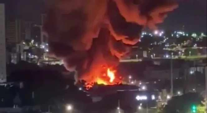 Incêndio destrói estrutura do Circo do Tiru em Natal e causa comoção nas redes sociais