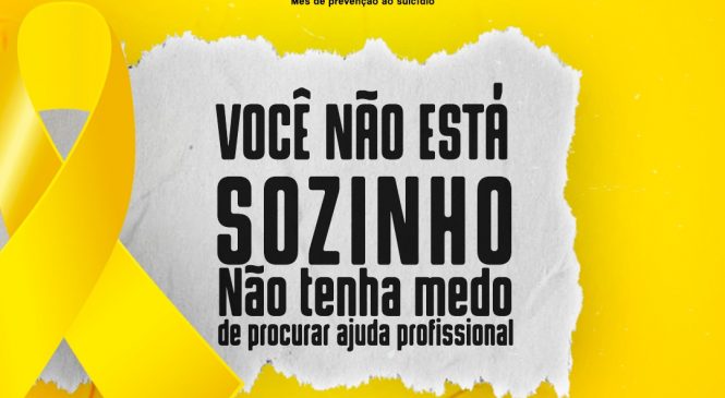 Prefeitura lança programação em alusão ao Setembro Amarelo em Viçosa