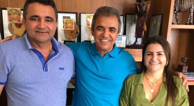 Prefeita e ex-prefeito de Tibau anunciam apoio ao pré-candidato Jorge do Rosário.