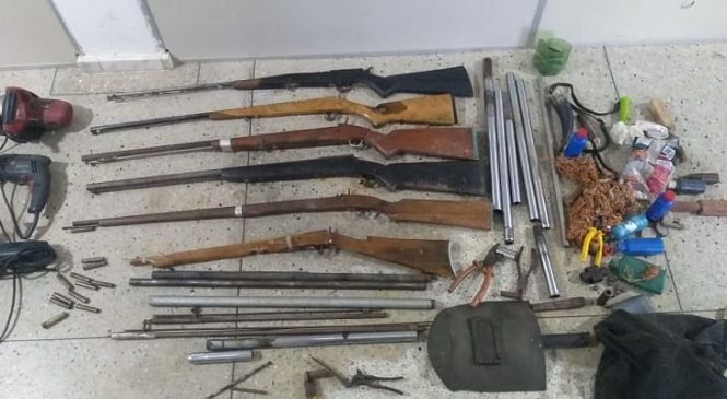 Polícia Militar desarticula fábrica clandestina de armas de fogo em Bento Fernandes/RN