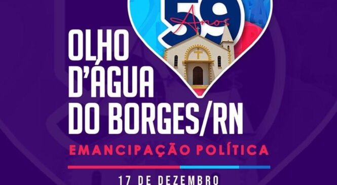 Município de Olho D’água do Borges lança identidade visual das festividades de emancipação política do município