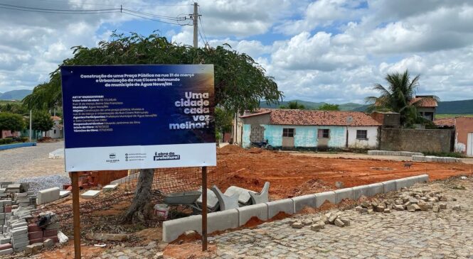 Prefeitura Municipal de Água Nova iniciou a construção da Praça da devoção no município