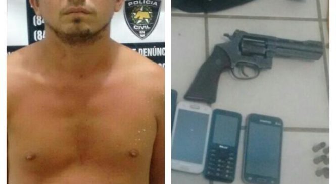PISTOLEIRO ACUSADO DE MATAR IRMÃ DO CANTOR RAÍ É PRESO PELA POLÍCIA CIVIL DE UMARIZAL