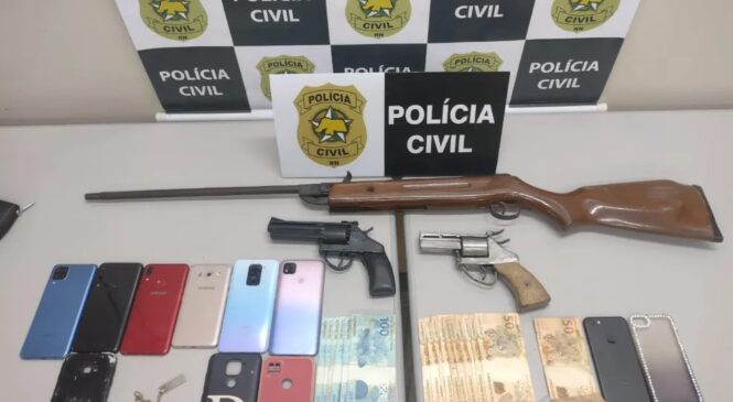Quatro pessoas são presas suspeitas de roubo de imóveis no interior do RN