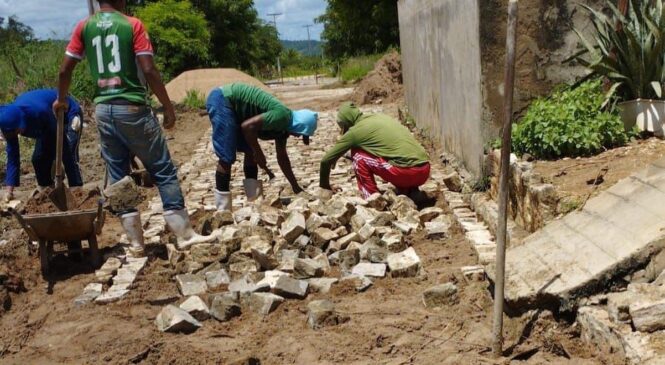 Em Água Nova, o governo municipal finaliza a recuperação do Perímetro Urbano