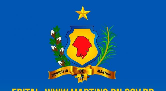 Prefeitura municipal de Martins/RN, realizará processo seletivo simplificado