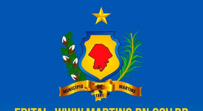 Prefeitura municipal de Martins/RN, realizará processo seletivo simplificado