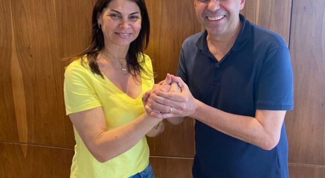 Prefeita de Alexandria, Jeane Saraiva, anuncia apoio a Fábio Dantas