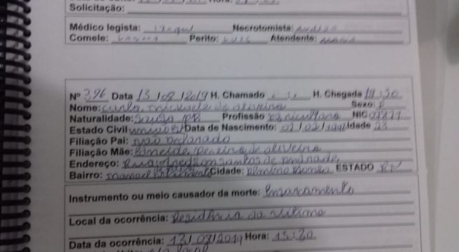 ABSURDO: Corpo aguarda mais de 14 horas para ser liberado pelo ITEP de Mossoró