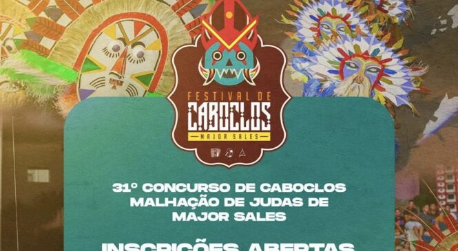 Major Sales abre inscrições para o 31 Concurso de Caboclos do município