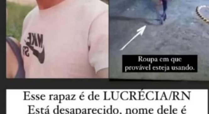 Jovem de 24 anos desaparece da cidade de Lucrécia e família procura informações pela região