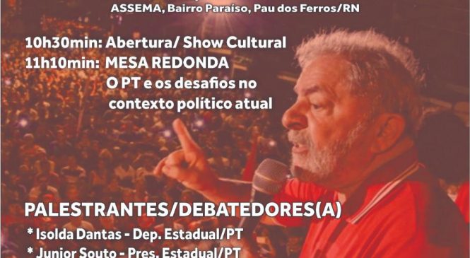 PT de Pau dos Ferros promove “Feijoada da Resistência” amanhã na Assema