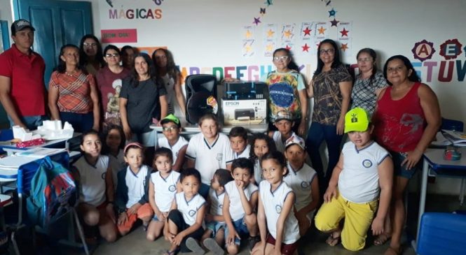 Novos equipamentos são entregues pela gestão municipal á escola da comunidade Cajueiro em Campo Grande/RN