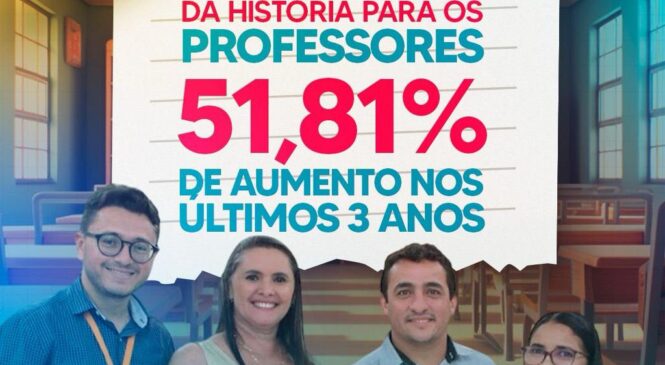 Prefeito André Júnior garante o maior reajuste da história para professores de Itaú