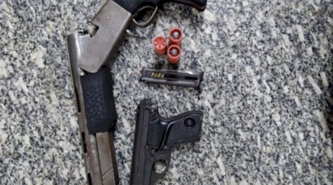 Homem ameaça populares e é preso com duas armas na cidade de Luís Gomes, RN