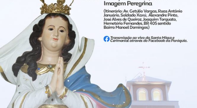 Convite para o lançamento oficial da festa de Nossa Senhora da Conceição