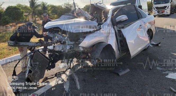 Acidente envolvendo três veículos na BR 304 entre Mossoró e Assu deixa duas pessoas mortas e uma gravemente ferida