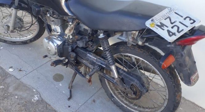 4° DPRE recupera moto roubada em Pau dos Ferros