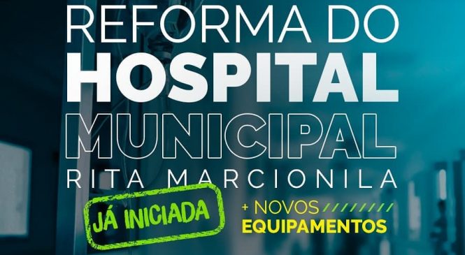 Gestão Dr. Sabino Neto, investe na saúde do seu povo. A Prefeitura de Pilões/RN, está reformando o Hospital Municipal Rita Marciolina