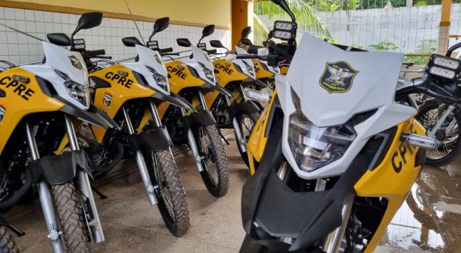 Esquadrão Águia da PM recebe 30 motocicletas para patrulhamento em Natal