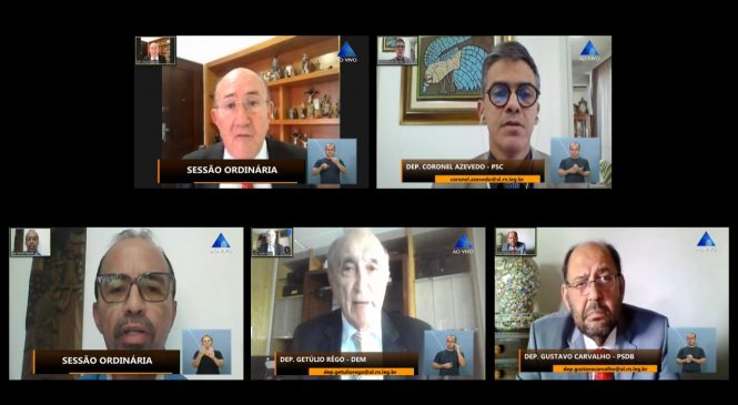 Em sessão remota por vídeo conferência Gustavo Carvalho homenageia Carlos Roberto Mariz Duarte (Peru)