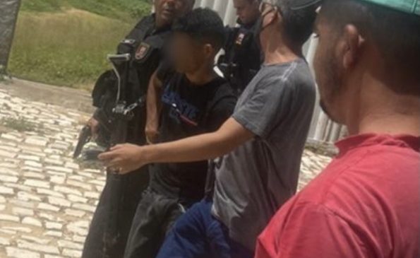 Assalto a estabelecimento comercial em Felipe Guerra termina com suspeito baleado e preso