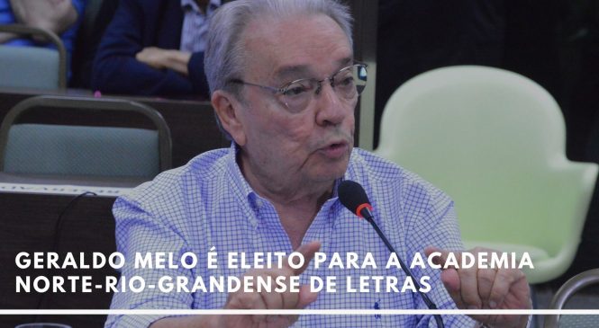 Geraldo Melo é eleito para a Academia Norte-rio-grandense de Letras