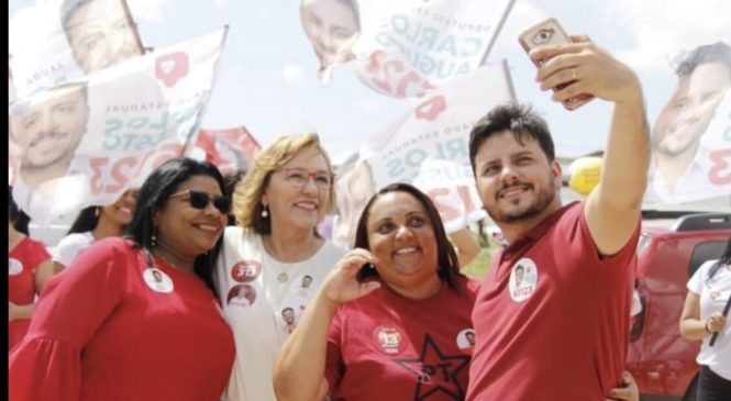 Carlos Augusto recebe em Parnamirim caravana de Fátima, Zenaide e Alexandre