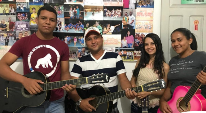 Muita música e arte, nosso destaque vai para os integrantes do grupo de violão da Secult de Viçosa/RN