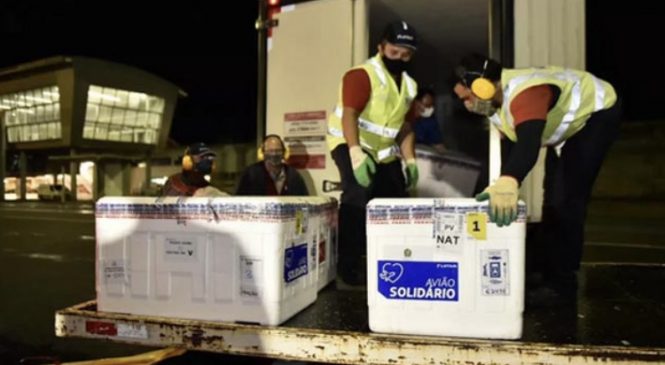 Rio Grande do Norte recebe novo lote da vacina CoronaVac com 40.800 doses