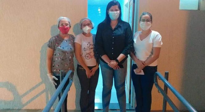 A Prefeita Marianna Almeida visitou o Centro de Atendimento para Enfrentamento da Pandemia causada pelo coronavírus (CAEC)