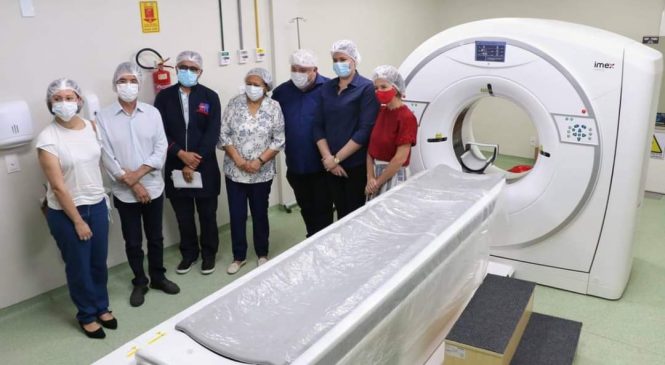 O Prefeito Dr. Cássio Fernandes, de Riacho de Santana/RN, participou da inauguração do novo Centro de Imagens do Hospital Regional de Pau dos Ferros