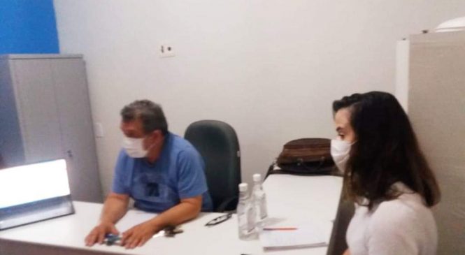 Secretário Municipal de Saúde Dr. Eudes Mesquita recebe visita de equipe técnica da Sesap para discutir enfrentamento à pandemia em Antonio Martins/RN