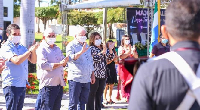 Solenidade de hasteamento de pavilhões reuniu na manhã do dia 26 de junho, autoridades municipais e populares para homenagear o município de Major Sales/RN, pelos seus 29 anos de Emancipação Política